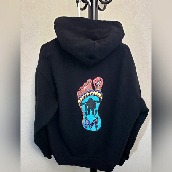 Forks Washington Colorful Mens Large Hoodie Sweatshirt - Picture 2 of 4